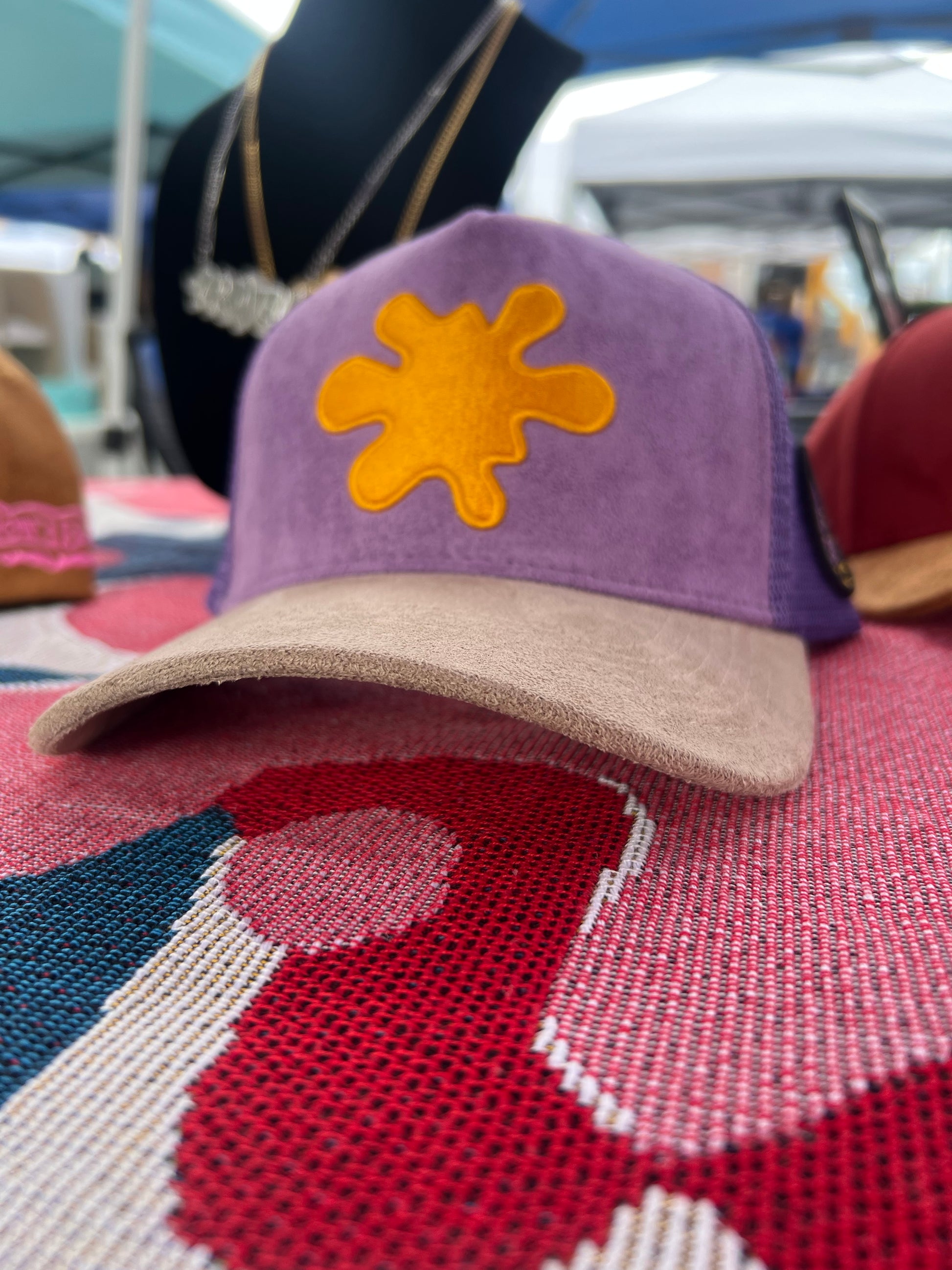 Suede Blot Trucker