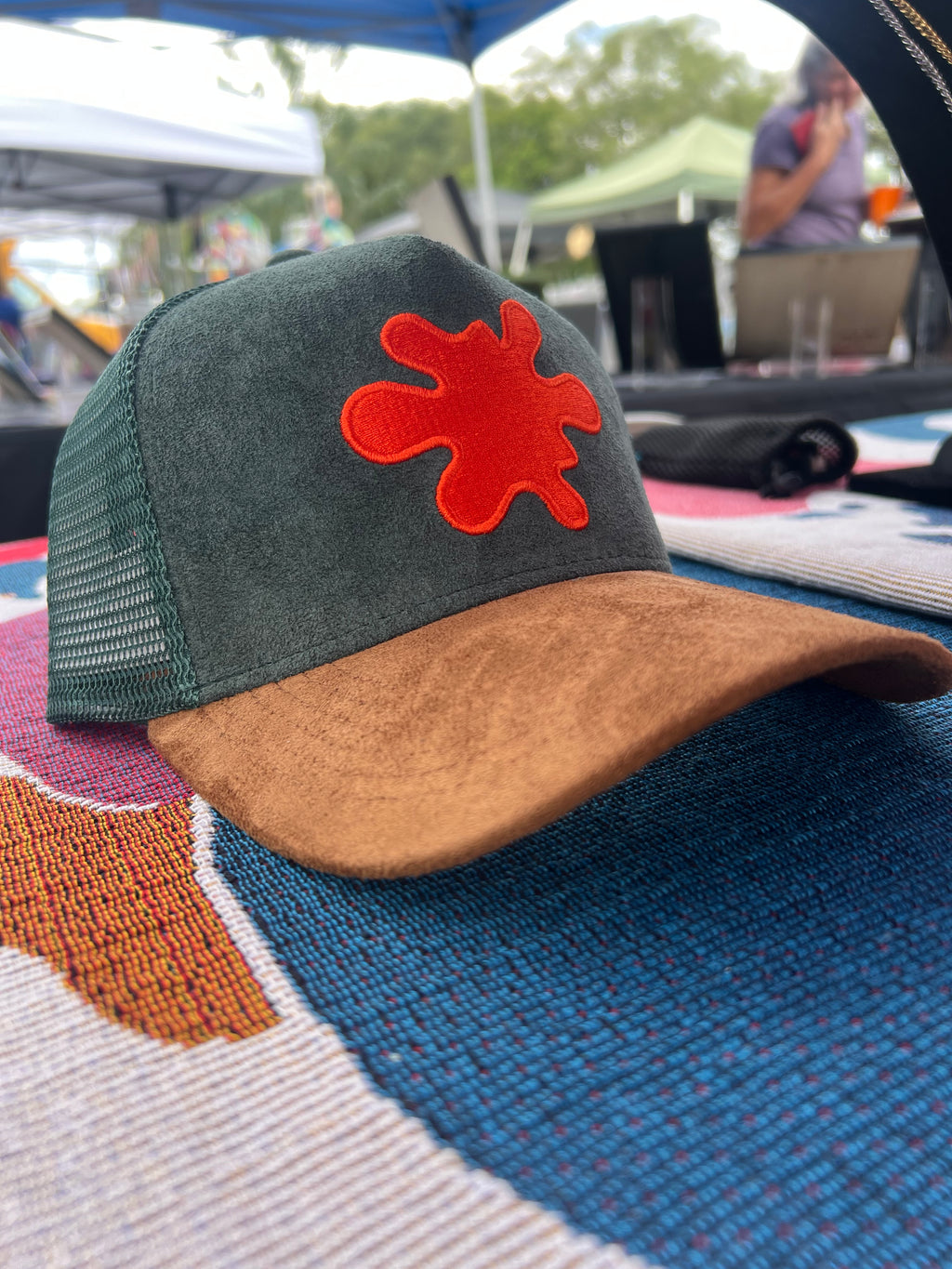 Suede Blot Trucker
